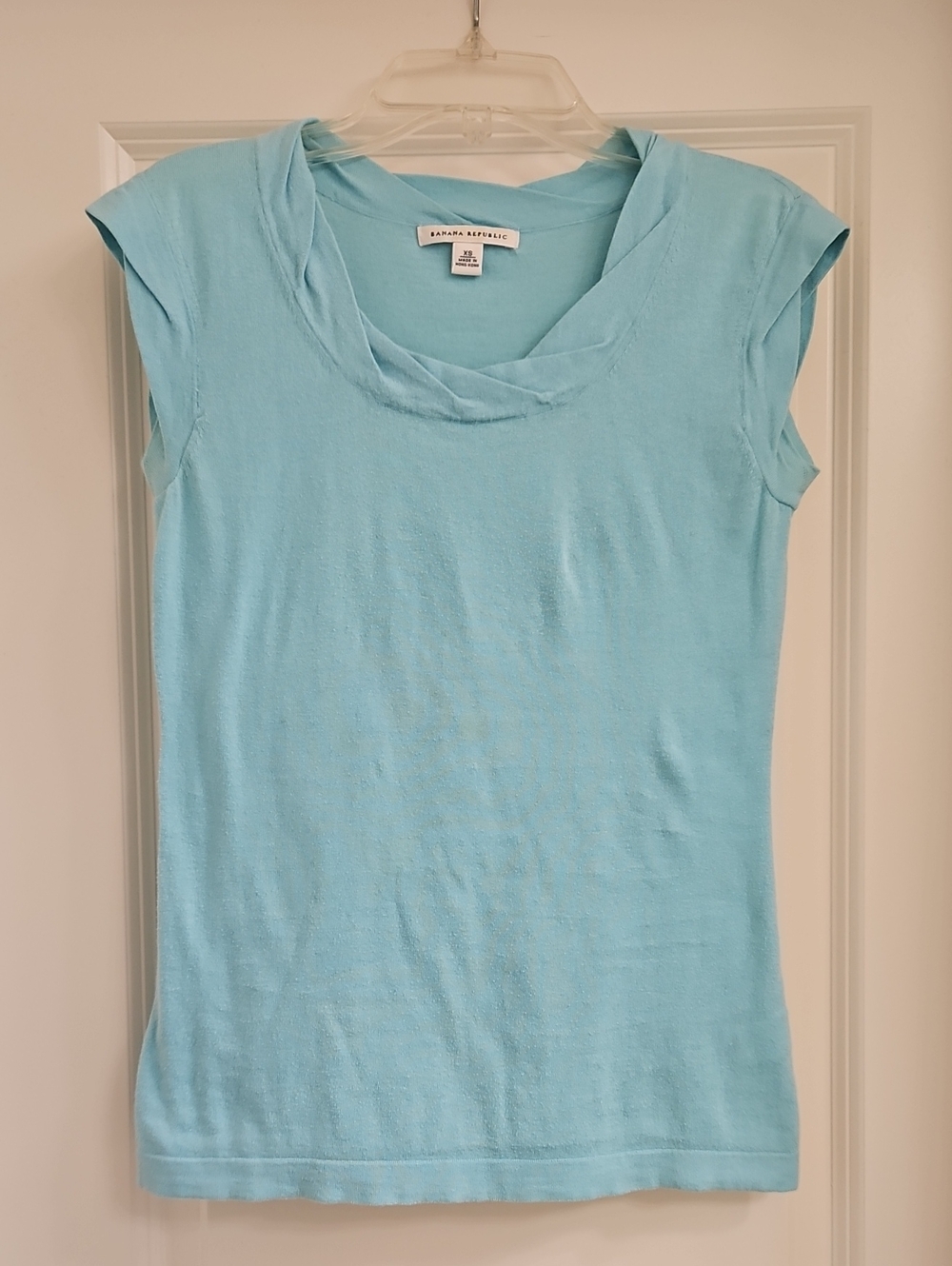 Banana Republic Sky Blue Cap Sleeve Cotton Tank
